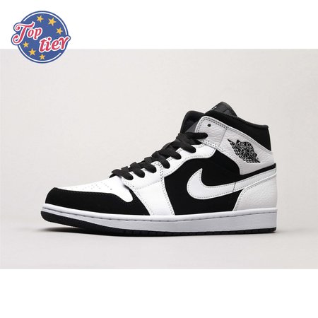 Air Jordan 1 Mid White Black 36-46