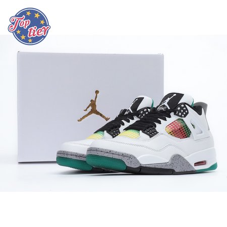 Nike Air Jordan 4 Retro Lucid Green Rasta SP36-46