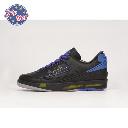 OFF-WHITE x Jordan 2 Retro Low SP Black Blue SIZE: 40-47.5