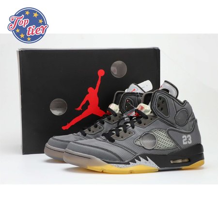 Off-white x Air Jordan 5 retro SP black cicada wing 36-47.5