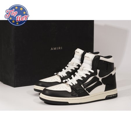 AMIRI Skel Top Hi Black White SIZE: 40-45