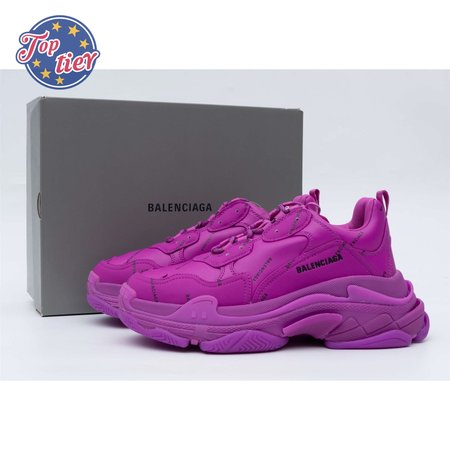 Balenciaga Triple S Allover Logo Purple SIZE: 35-45