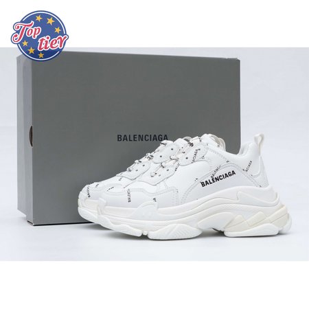 Balenciaga Triple S Allover Logo White (W) SIZE: 35-45