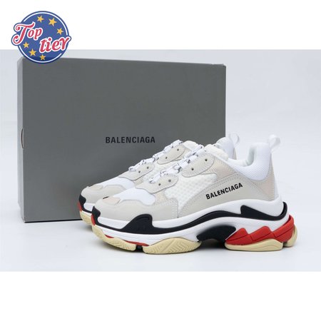 Balenciaga Triple S White Black Red SIZE: 35-45