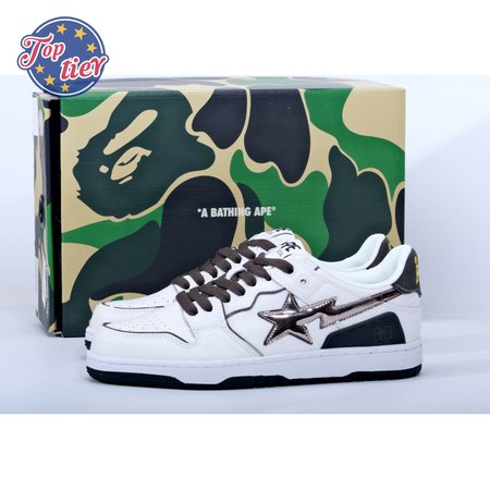 Bape Sk8 Sta White Silver Size 40-45