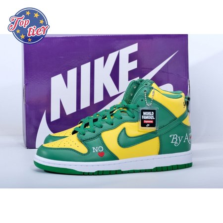 Supreme x Nike SB Dunk High By Any Mean Brazil Size 36-47.5