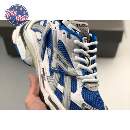 Balenciaga Runner mesh and faux-leather trainers in blue Size:36-46