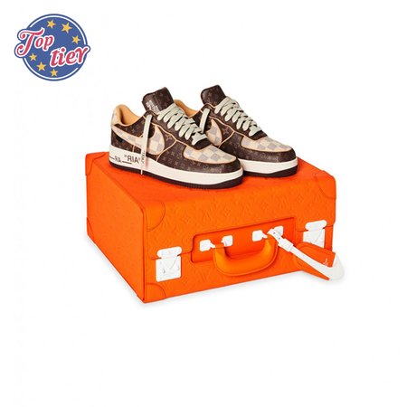 Nike Air Force 1 Low Louis Vuitton Monogram Brown Damier Azur Size 36-46