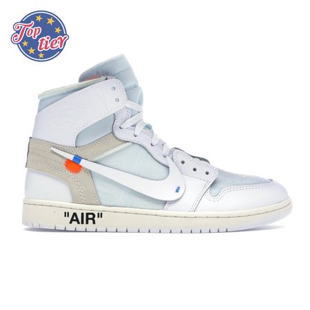 Off-White x Air Jordan 1 Retro High OG BG 'White' 2018 Size 36-47.5