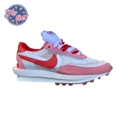 2019 Sacai x Nike LVD Waffle Daybreak Swoosh Pink Gery White Red BV0073 500 Size 36-46