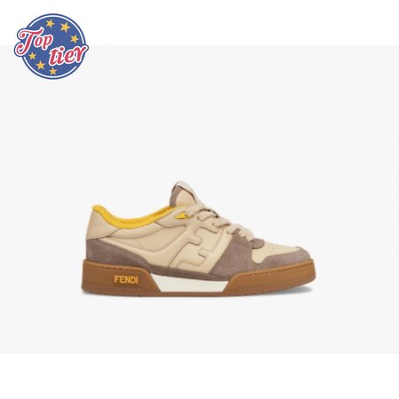 Fendidi Match Ladies Beige Suede Low Top Shoes Size 35-45