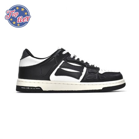 AMIRI Skel Top Low Black White Size 40-46