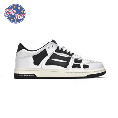 AMIRI Skel Top Low Whtie Black Size 40-46