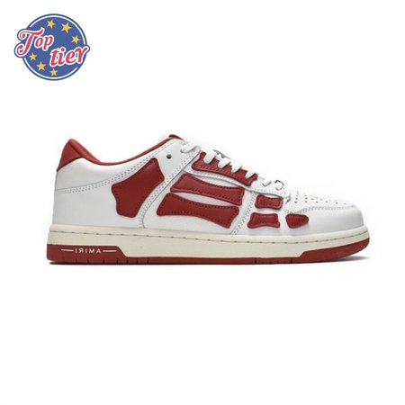 AMIRI Skel Top Low Whtie Red Size 40-46