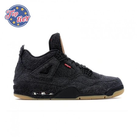 Jordan 4 Retro Levi's Black Size 40-46