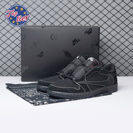 Jordan 1 Retro Low OG SP Travis Scott Black Phantom Size 36-48.5