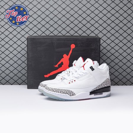 Jordan 3 Retro Free Throw Line White Cement 923096-101 Size 40-47