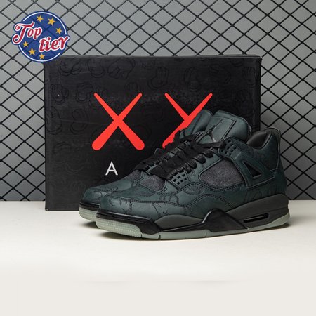 Jordan 4 Retro Kaws Black 930155-001 Size 40-46