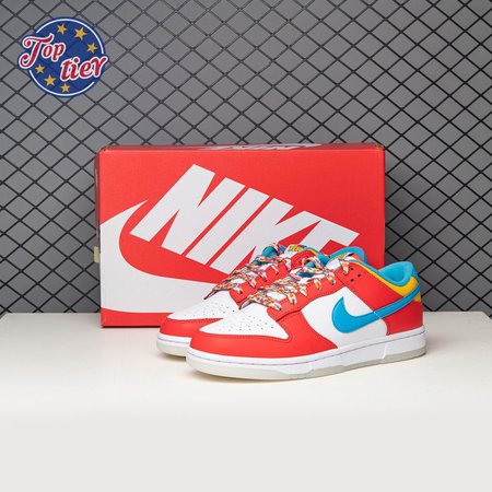 Nike Dunk Low QS LeBron James Fruity Pebbles DH8009-600 Size 36-47