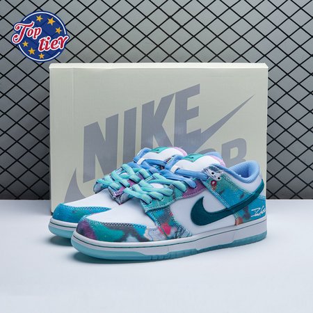 Futura Laboratories x Nike Dunk Low SB 'Bleached Aqua' HF6061 400 Size 36-47.5