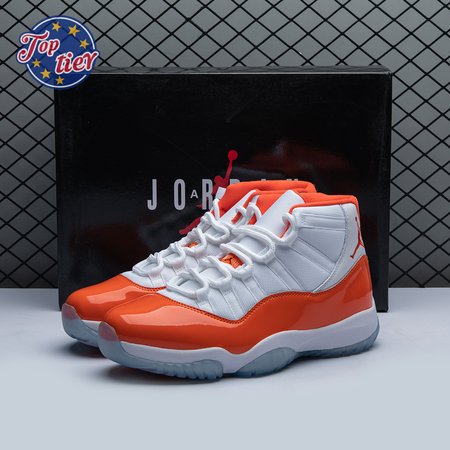 Air Jordan 11 Retro High 72-10 White Orange Size 40-48.5