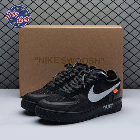 Nike Air Force 1 Low Off-White Black White AO4606 001 Size 36-47.5