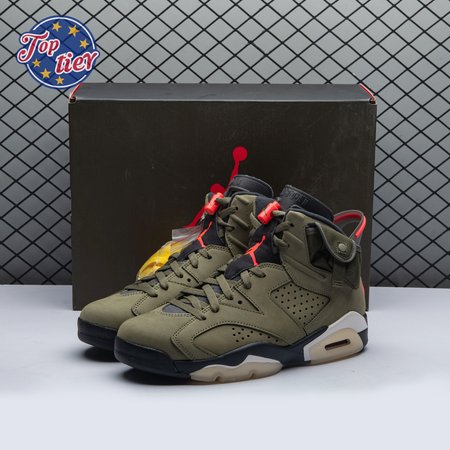 Travis Scott x Air Jordan 6 Retro 'Olive' CN1084 200 Size 40-47.5