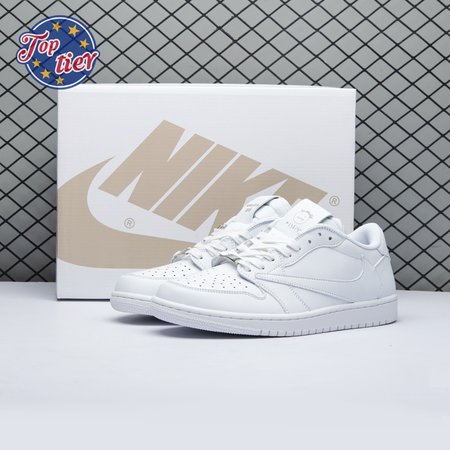 Travis Scott x Air Jordan 1 Low Triple White DM7866 292 Size 36-47.5