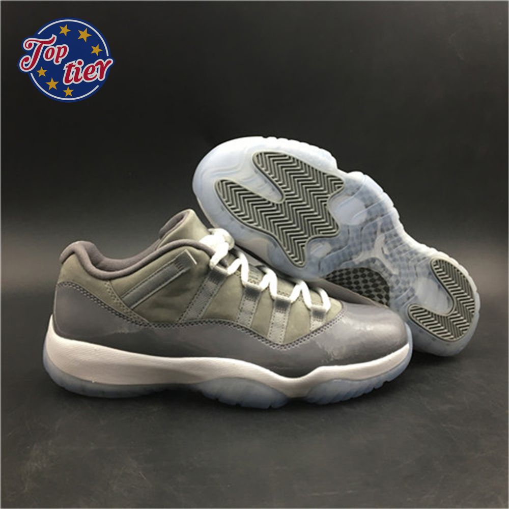 Jordan 11 Retro Low Cool Grey 528895-003 Size 36-47.5