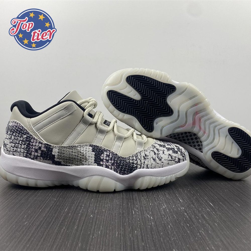 Jordan 11 Retro Low Snake Light Bone CD6846-002 Size 36-47.5