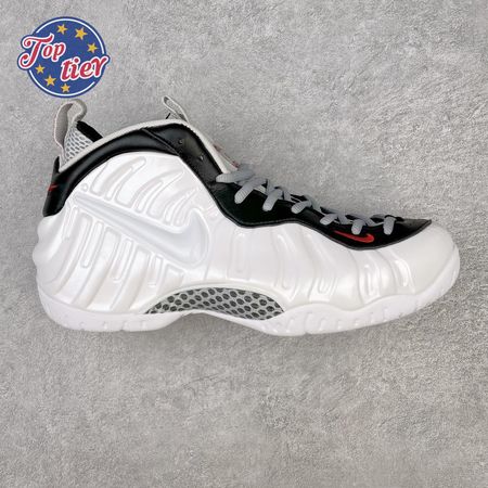 Nike Air Foamposite Pro White Black University Red 624041-103 Size 38.5-46