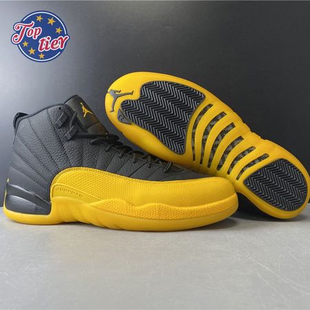 Jordan 12 Retro Black University Gold 130690-070 Size 40-48.5