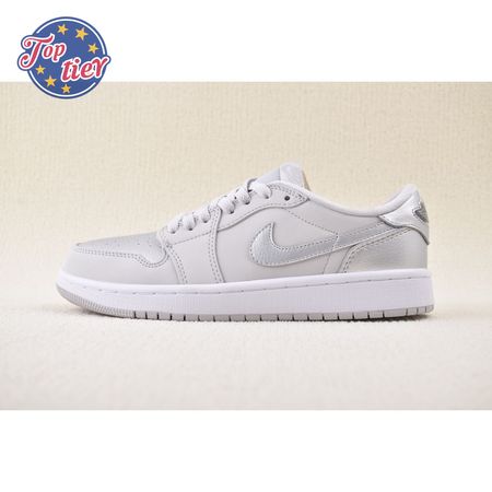 Jordan 1 Low OG Metallic Silver CZ0790-002 Unisex Size