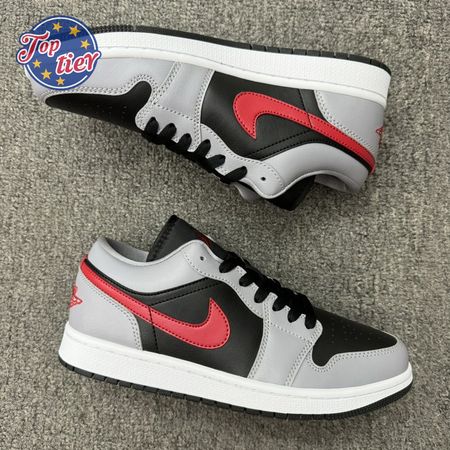 Jordan 1 Low Cement Grey Fire Red FZ4183-002 Unisex Size